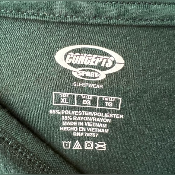 Concepts Sports - XL - Sleepware - NWT- Green - Michigan State - Top Only - Picture 3 of 4